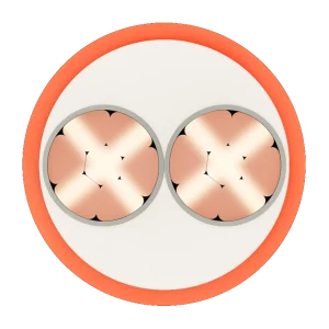 Cáp chậm cháy FSN-CXV 2X-1