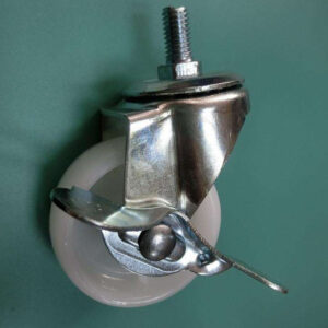 Bánh xe đẩy PP trắng 50, cọc vít