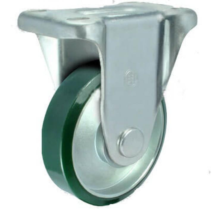 Bánh xe PU lõi thép càng cố định Shenpai PUK-100 Bánh xe PU lõi thép càng cố định Shenpai PUK-100