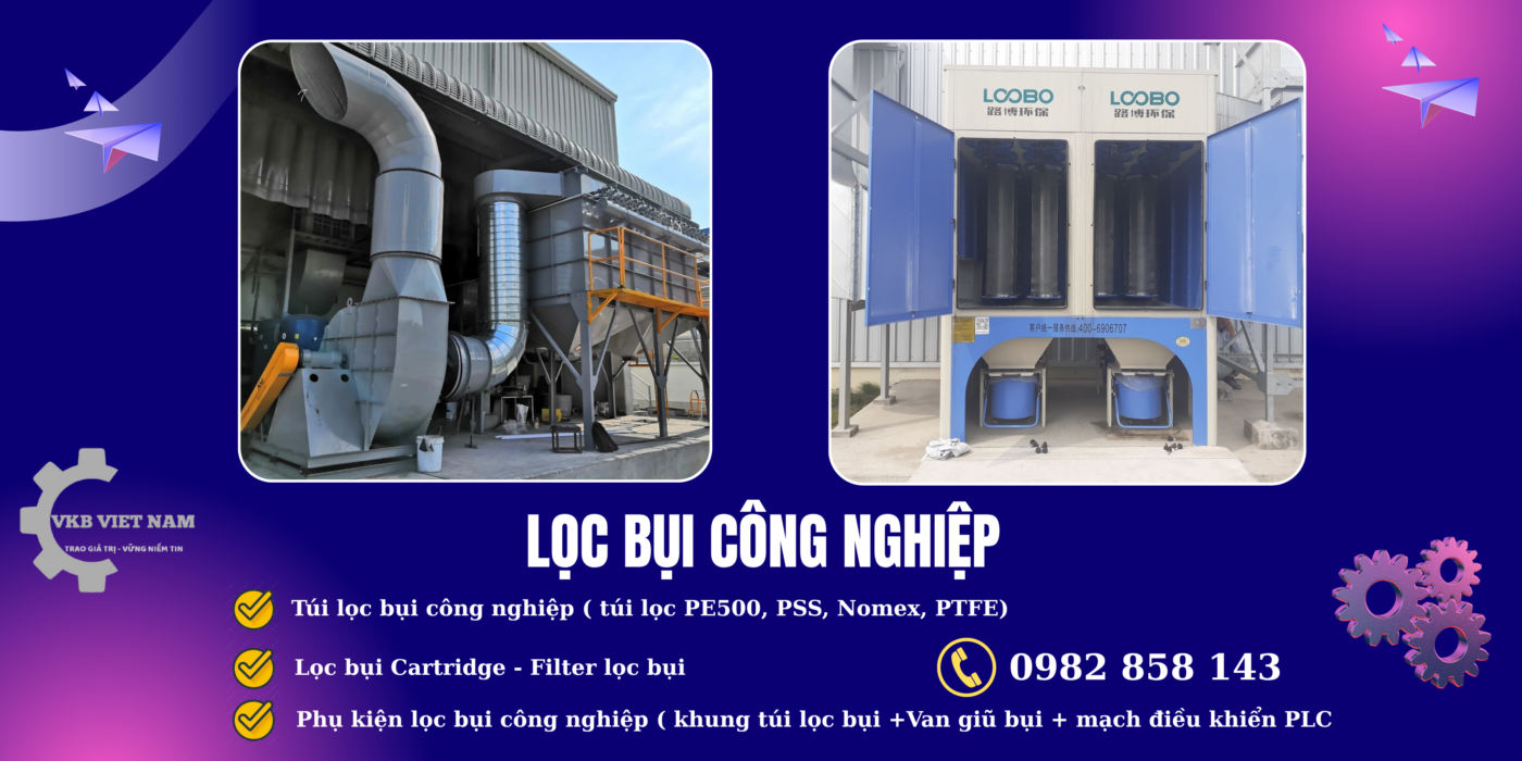 Lọc bụi công nghiệp là thiết bị dùng để thu gom bụi và khí thải trong quá trình sản xuất, giúp bảo vệ môi trường và sức khỏe người lao động