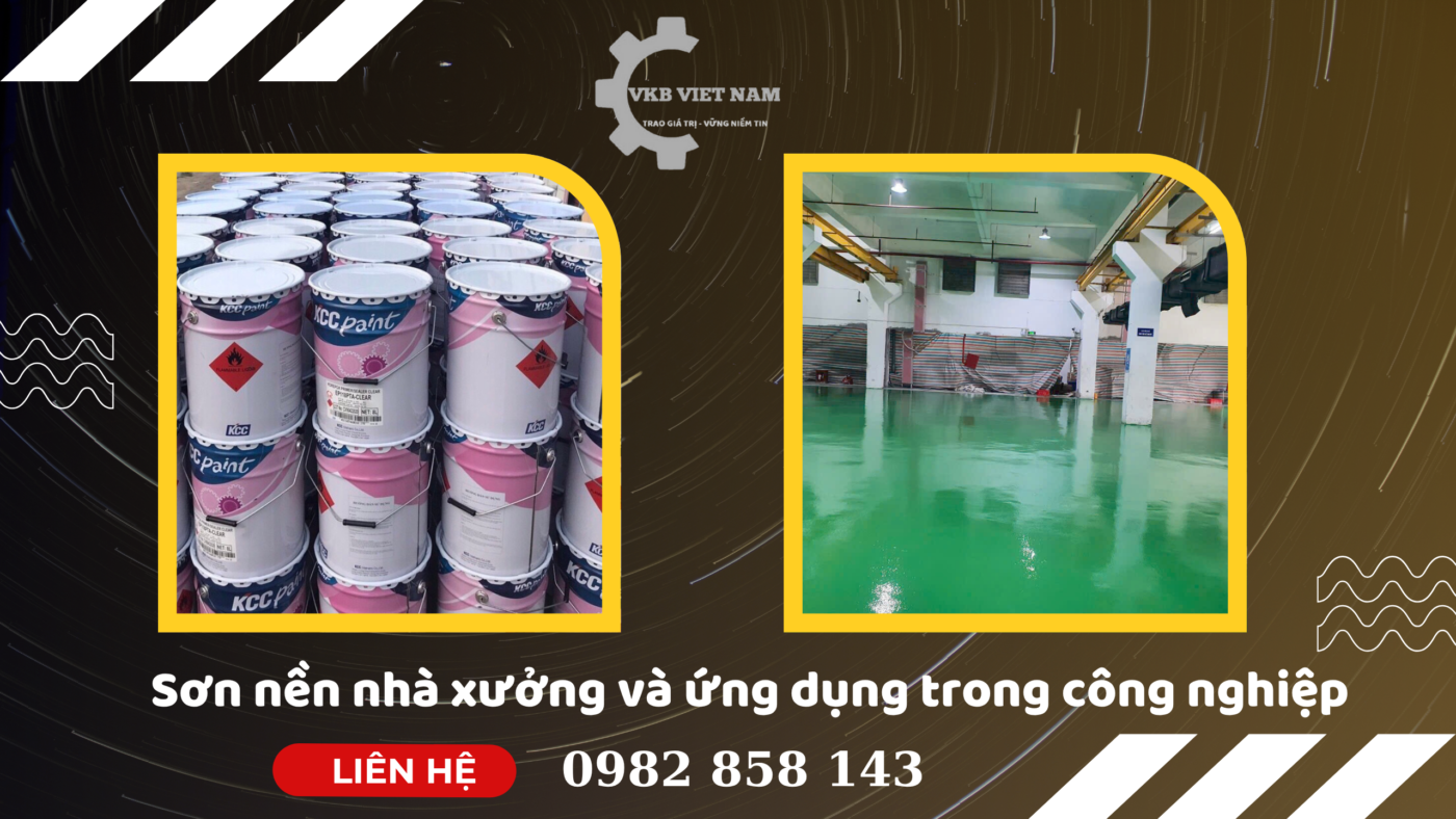 Sơn nền nhà xưởng là lớp phủ bảo vệ bề mặt sàn bê tông, giúp tăng độ bền, chống mài mòn và dễ vệ sinh