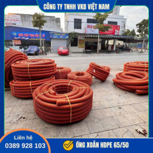 Ống xoắn HDPE 65/50 chuyên dùng bảo vệ cáp điện, cáp quang và hệ thống dây dẫn ngầm trong các công trình kỹ thuật. Sản phẩm có độ bền cao, chịu lực tốt và phù hợp thi công ngoài trời.