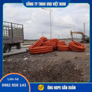Ống HDPE xoắn được sử dụng phổ biến để bảo vệ cáp điện và cáp viễn thông trong các công trình hạ tầng kỹ thuật.