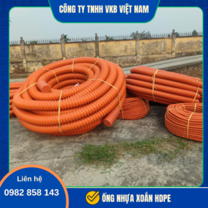 Ống nhựa xoắn HDPE chuyên dùng bảo vệ cáp điện, cáp quang và hệ thống hạ tầng ngầm công trình. Sản phẩm có độ bền cao, chịu lực tốt