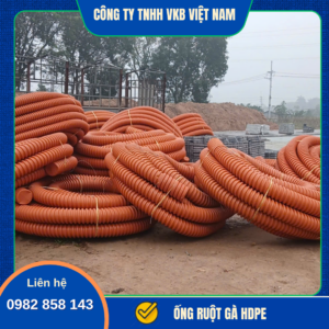 Ống ruột gà HDPE chuyên dùng bảo vệ dây điện và cáp tín hiệu trong các công trình kỹ thuật. Sản phẩm có độ dẻo cao, chịu lực tốt và chống ăn mòn hiệu quả