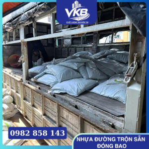 Mẫu 1 Nhựa đường nguội trộn sẵn đóng bao là giải pháp tiện lợi cho rải thảm và sửa chữa mặt đường