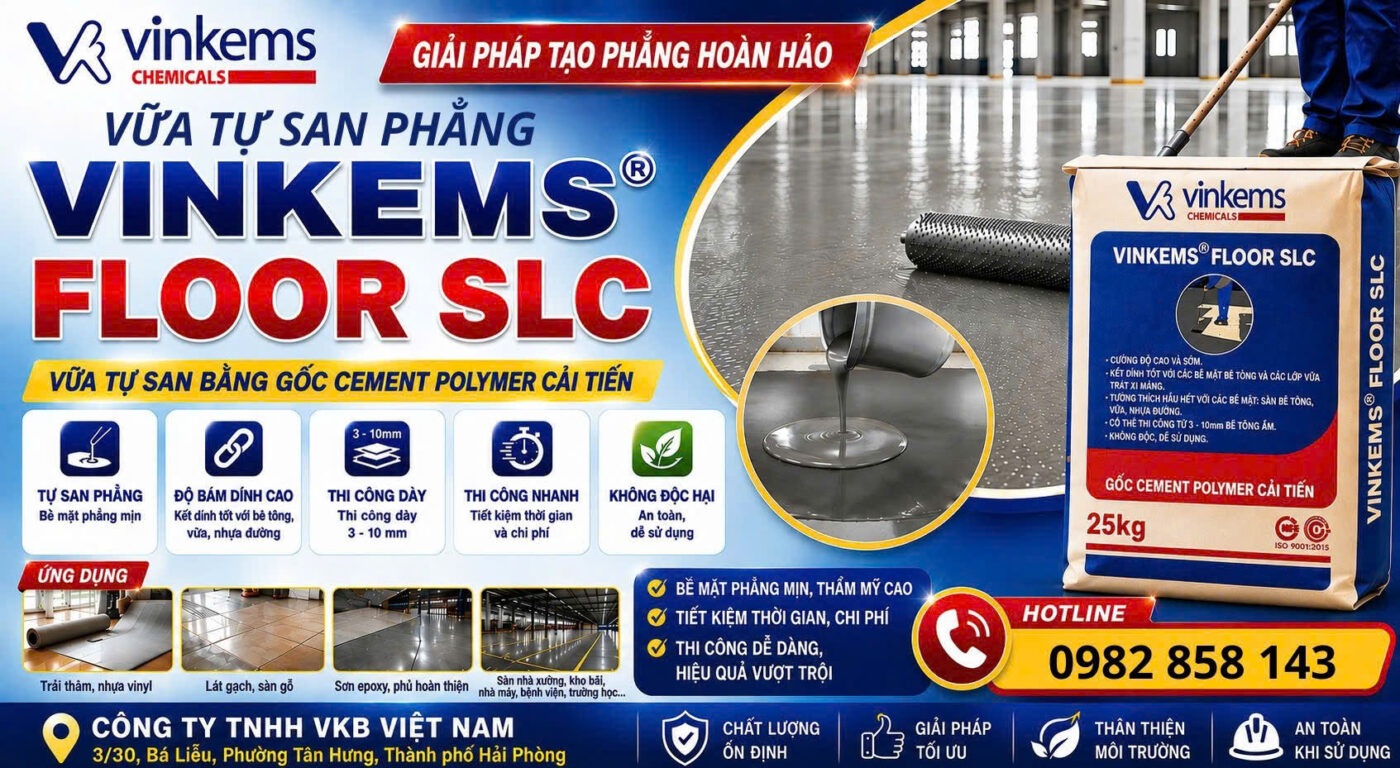 Vữa tự san phẳng là vật liệu chuyên dụng giúp tạo bề mặt nền phẳng, đồng đều và tăng tính thẩm mỹ cho công trình.